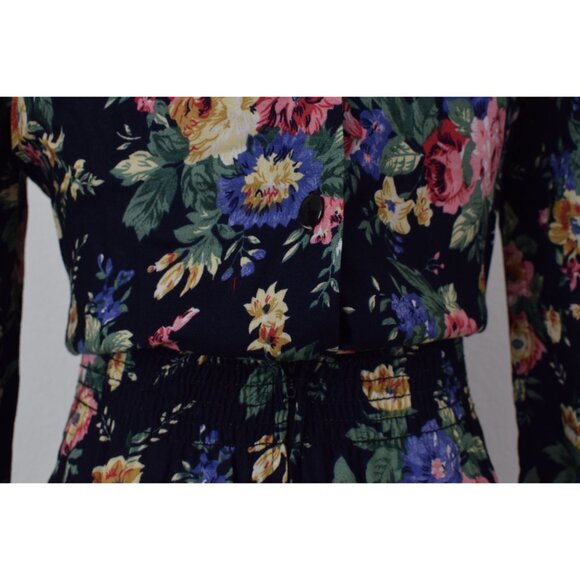 Vintage 90s Floral Rayon Dress size 6 - Picture 6 of 10